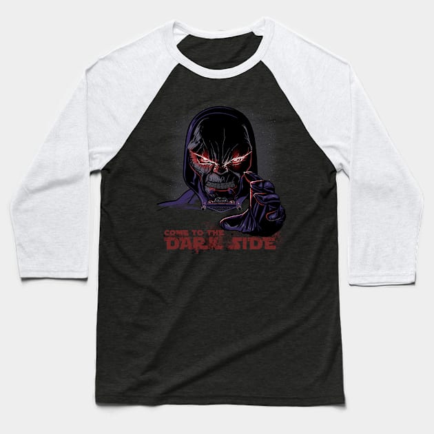 Dark Side Baseball T-Shirt by RedBug01